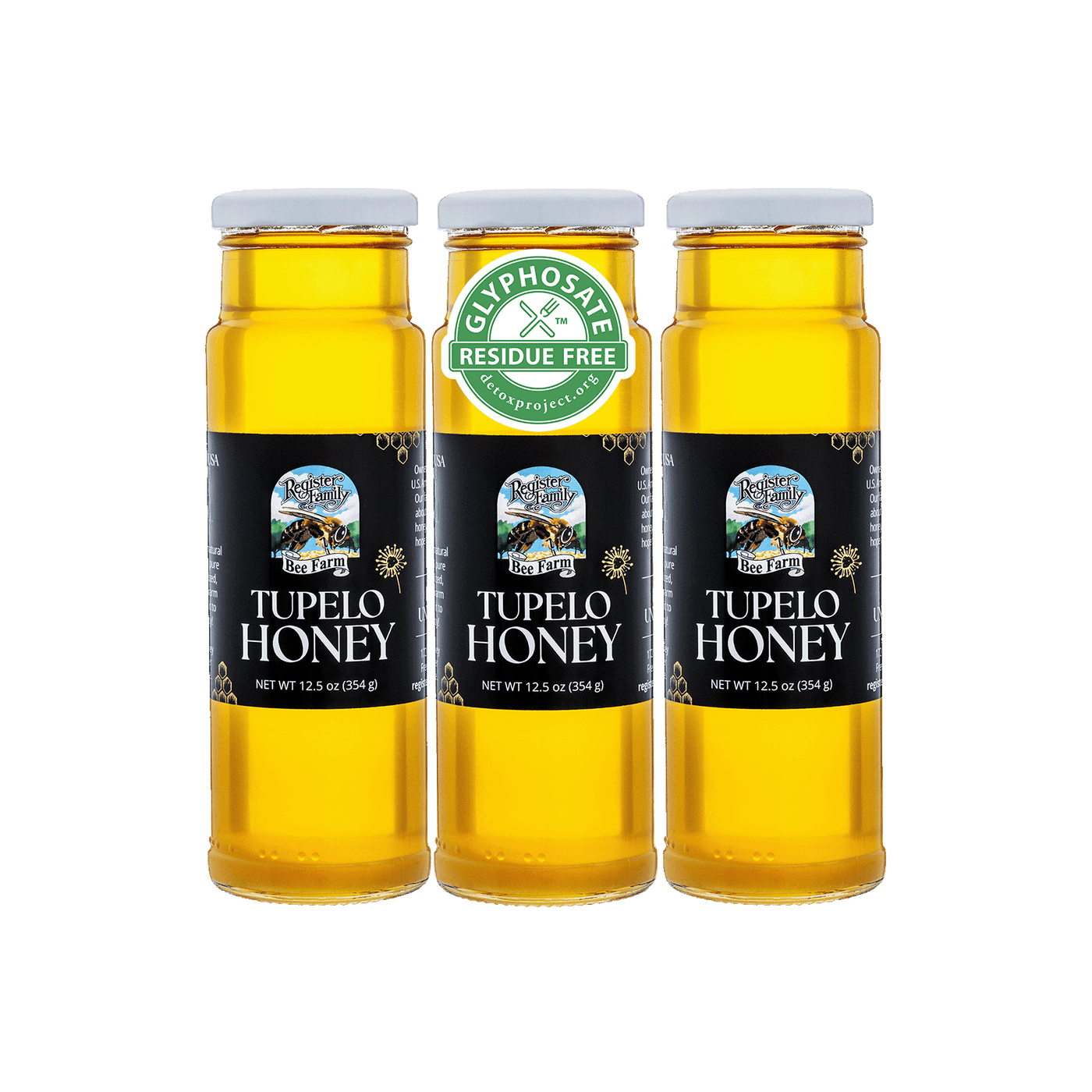Raw Tupelo Honey — 12.5 oz · 3-Pack