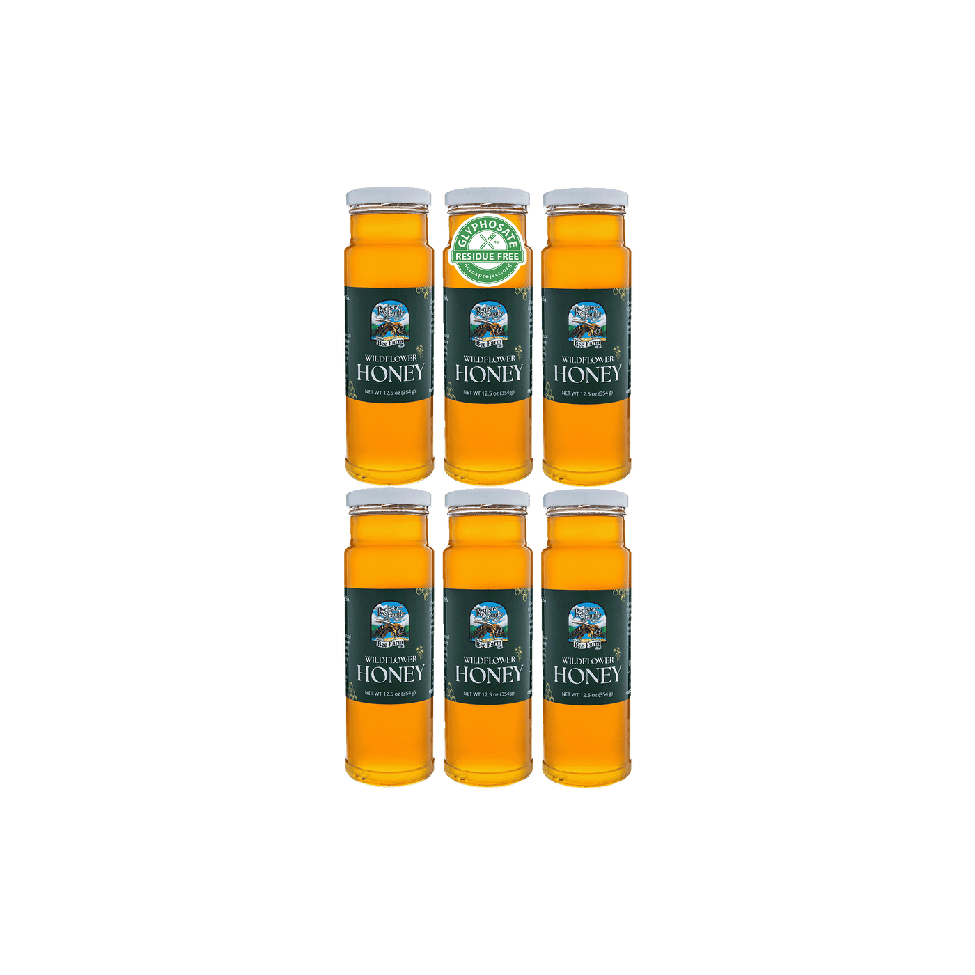 Raw Wildflower Honey — 12.5 oz · 6-Pack